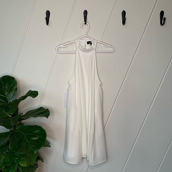 Lulu’s White Halter Swing Dress - Picture 7 of 8